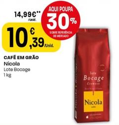 Oferta de Nicola - Café Em Grão por 10,39€ em Intermarché