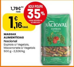 Oferta de Nacional - Massas Alimentícias por 1,16€ em Intermarché