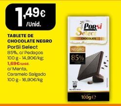 Oferta de Porsi - Tablete De Chocolate Negro por 1,49€ em Intermarché