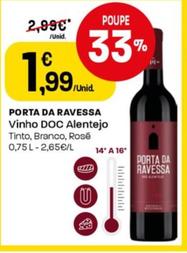 Oferta de Porta Da Ravessa - Vinho Doc Alentejo por 1,99€ em Intermarché