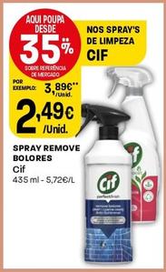 Oferta de Cif - Spray Remove Bolores por 2,49€ em Intermarché
