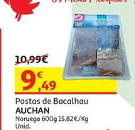 Oferta de Auchan - Postas De Bacalhau  por 9,49€ em Auchan