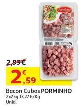 Oferta de Porminho - Bacon Cubos por 2,59€ em Auchan