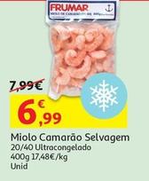 Oferta de Miolo Camarão Selvagem por 6,99€ em Auchan