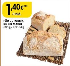 Oferta de Pão De Forma De Rio Maior por 1,4€ em Intermarché
