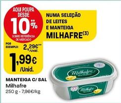 Oferta de Milhafre - Manteiga C/Sal por 1,99€ em Intermarché
