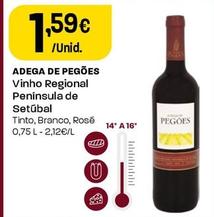 Oferta de Adega De Pegões - - Vinho Regional Península De Setúbal por 1,59€ em Intermarché