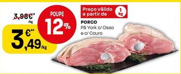 Oferta de Porco por 3,49€ em Intermarché