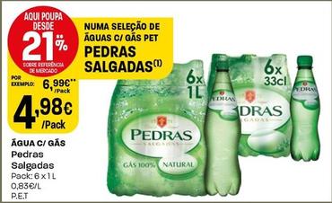 Oferta de Pedras - Águas C/Gas por 4,98€ em Intermarché