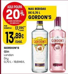 Oferta de Gordon's - Gin por 13,89€ em Intermarché
