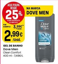 Oferta de Dove Men - Gel De Banho por 2,99€ em Intermarché