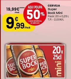 Oferta de Super Bock Mini - Cerveja por 9,99€ em Intermarché