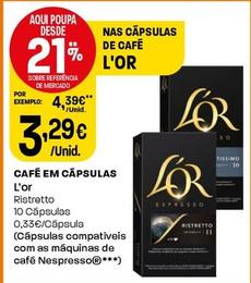 Oferta de L'or - Cápsulas Em Capsulas por 3,29€ em Intermarché