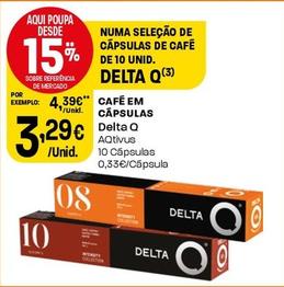 Oferta de Delta Q - Café Em Capsulas  por 3,29€ em Intermarché