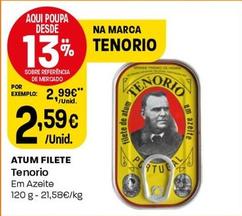 Oferta de Tenorio - Atum Filete por 2,59€ em Intermarché