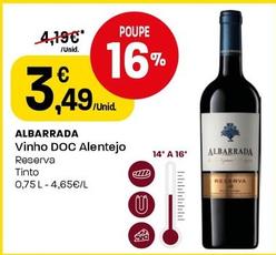 Oferta de Albarrada - Vinho Doc Alentejo por 3,49€ em Intermarché