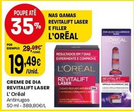 Oferta de L'oréal - Creme De Dia Revitalift Laser por 19,49€ em Intermarché