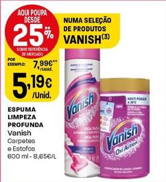 Oferta de Vanish - Espuma Limpeza Profunda por 5,19€ em Intermarché