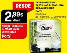 Oferta de Porsi - Detergente Em Pastilhas P/ Maquina De Lavar Loiça por 2,99€ em Intermarché