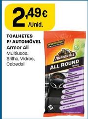 Oferta de Armor All - Toalhetes P/ Automovel por 2,49€ em Intermarché