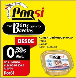 Oferta de Porsi - Alimento Humido P/ Gato por 0,39€ em Intermarché