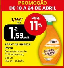 Oferta de Porsi - Spray De Limpeza por 1,59€ em Intermarché