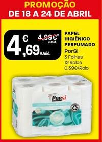 Oferta de Porsi - Papel Higiênico Perfumado por 4,69€ em Intermarché