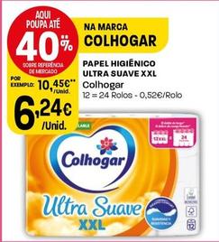 Oferta de Colhogar - Papel Higiênico Ultra Suave Xxl por 6,24€ em Intermarché