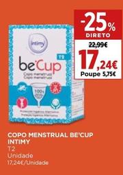 Oferta de Intimy - Copo Menstrual Be'Cup por 17,24€ em El Corte Inglés