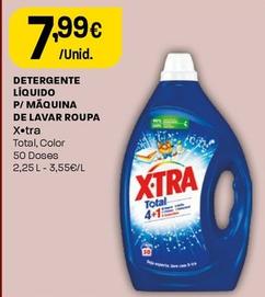 Oferta de X-tra - Detergente Líquido P/ Maquina De Lavar Roupa por 7,99€ em Intermarché