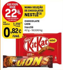 Oferta de Nestle - Chocolate Lion por 0,82€ em Intermarché