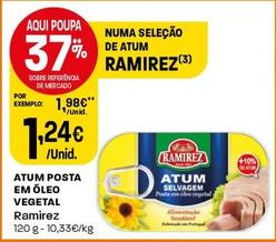 Oferta de Ramirez - Atum Em Óleo Vegetal por 1,24€ em Intermarché