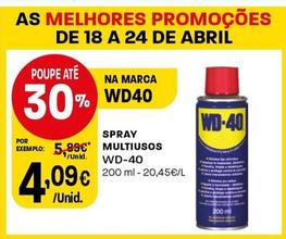 Oferta de Wd-40 - Spray Multiusos por 4,09€ em Intermarché