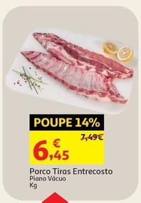 Oferta de Porco Tiras Entrecosto por 6,45€ em Auchan