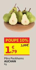 Oferta de Auchan - Pera Packhams  por 1,79€ em Auchan
