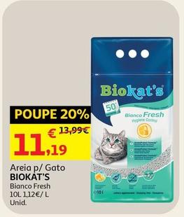 Oferta de Biokat'S - Areia P/Gato  por 11,19€ em Auchan