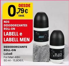 Oferta de Labell - Desodorizante Roll-On por 0,79€ em Intermarché