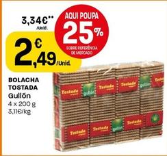 Oferta de Gullon - Bolacha Tostada por 2,49€ em Intermarché