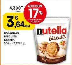 Oferta de Nutella - Bolachas Biscuits por 3,64€ em Intermarché