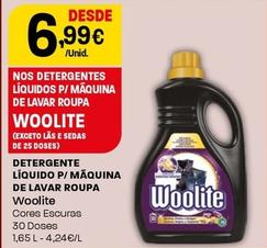 Oferta de Woolite - Detergente Líquido P/ Máquina De Lavar Roupa por 6,99€ em Intermarché