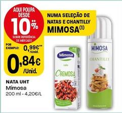 Oferta de Mimosa - Nata Uht por 0,84€ em Intermarché