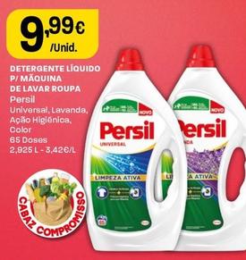 Oferta de Persil - Detergente Líquido P/ Maquina De Lavar Roupa por 9,99€ em Intermarché