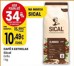 Oferta de Sical - Café 5 Estrelas por 10,49€ em Intermarché