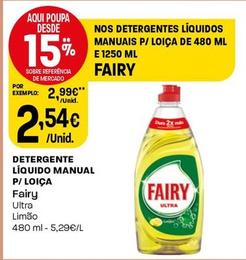Oferta de Fairy - Detergente Líquido Manual P/loica por 2,54€ em Intermarché