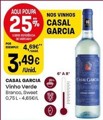 Oferta de Casal Garcia - Vinho Verde por 3,49€ em Intermarché