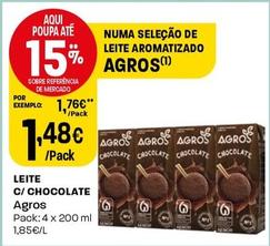Oferta de Agros - Leite C/ Chocolate por 1,48€ em Intermarché