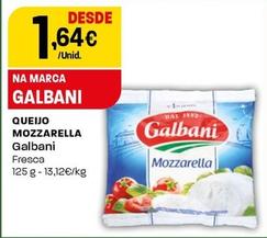 Oferta de Galbani - Queijo Mozzarella por 1,64€ em Intermarché