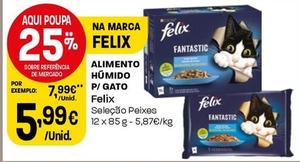 Oferta de Felix - Alimento Humido P/ Gato por 5,99€ em Intermarché