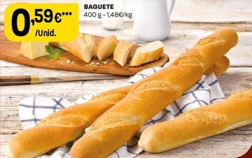 Oferta de Baguete por 0,59€ em Intermarché