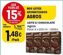 Oferta de Agros - Leite C/ Chocolate por 1,48€ em Intermarché